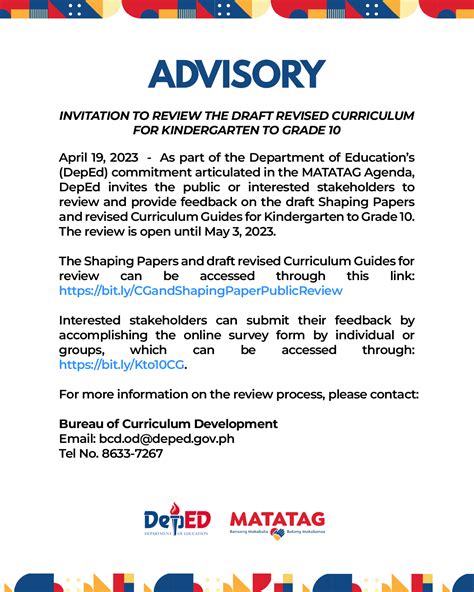 depedzn advisory|Department of Education.